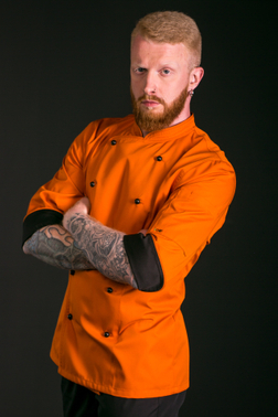 Orange chef store jacket