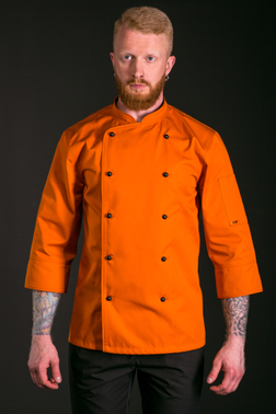 Orange hot sale chef coat